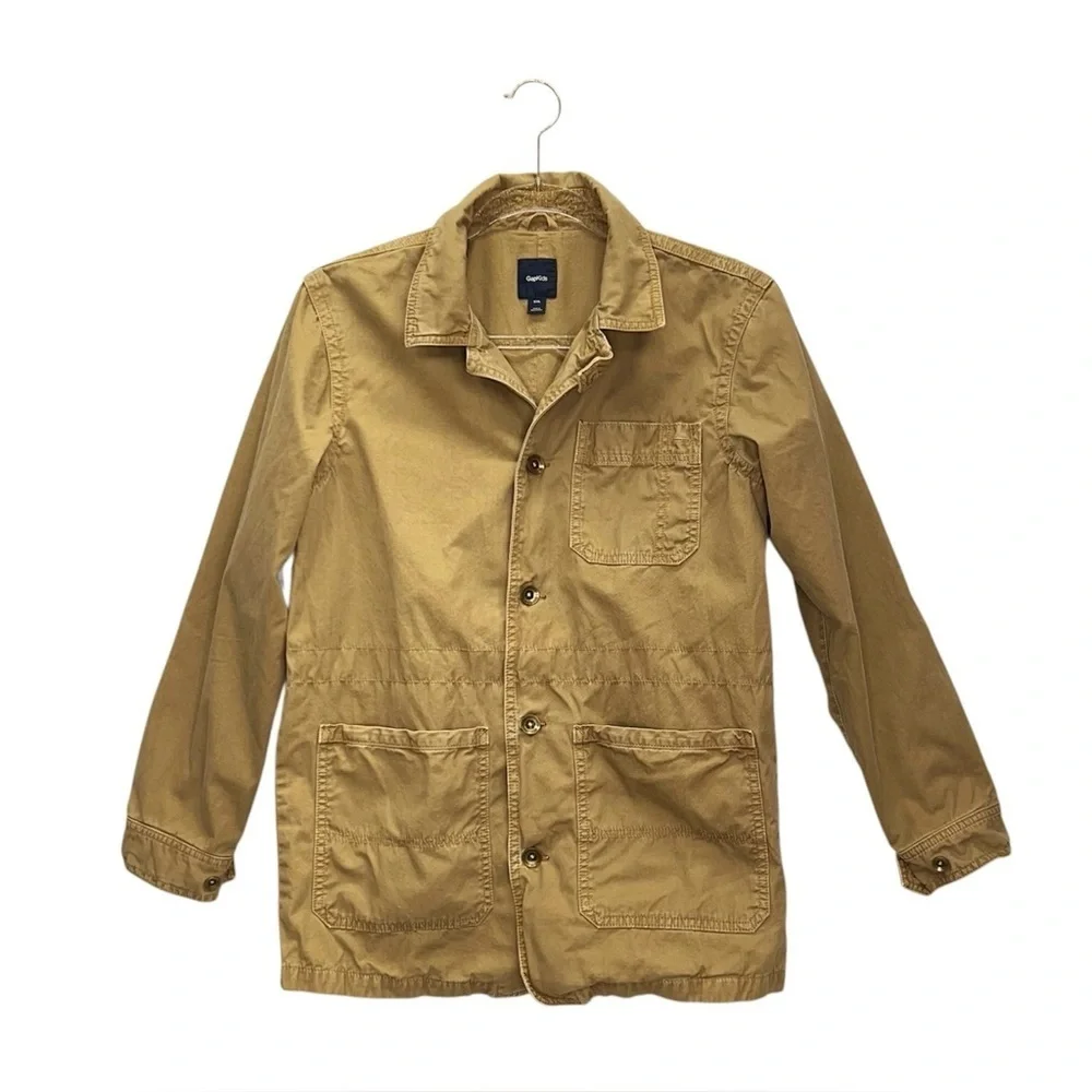 Gap Kids Khaki Field Jacket Boy’s Size XXL Coat Outerwear Gapkids Youth Unisex